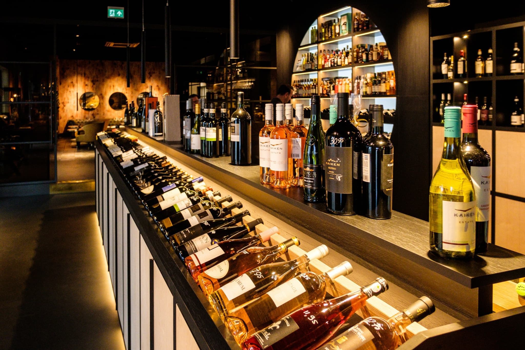 Wine shop background