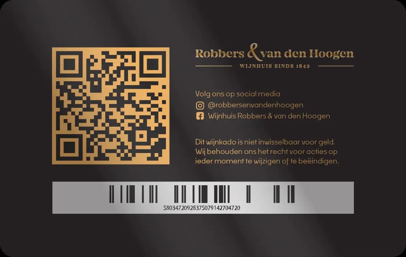 wine card back